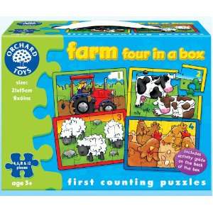  Farm Four In A Box   First Counting Puzzles Toys & Games