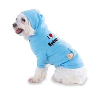  I Love/Heart Sydney Hooded (Hoody) T Shirt with pocket for 