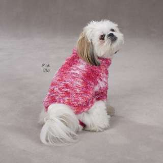 Zack & Zoey Warm & Fuzzy Knit Gumdrop Dog Sweater Pink  