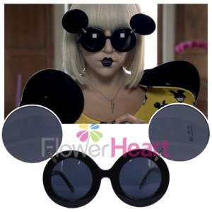 NEW Lady Flip Up Black Mouse Sunglasses Paparazzi GAGA  
