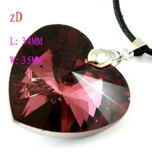 C8362 Charm Faceted Heart Crystal fashionable Pendant  