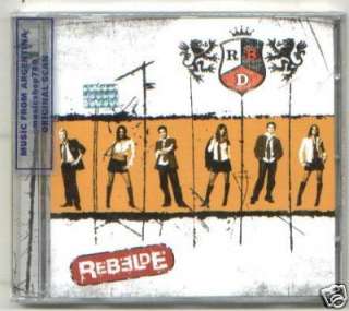 RBD, REBELDE. FACTORY SEALED IN SPANISH CD.