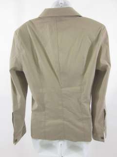 AKRIS PUNTO Taupe Button Up Collared Dress Shirt Sz 10  