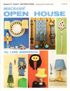 Craft Books #1972 Macrame Open House Projects Patterns  