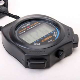 Chronograph Digital Timer Stopwatch Counter Wristwatch  