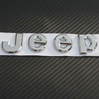 3D badge Jeep Emblem Logo Sticker Decal chrome Wrangler Grand Cherokee 