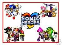 SONIC Heroes All 4 Teams T Shirt Iron On Transfer  