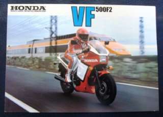HONDA VF 500F2 MOTORCYCLE Sales Brochure 1984  
