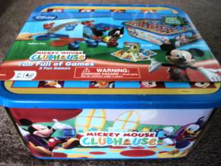 MICKEY MOUSE CLUBHOUSE TUB FULL OF GAMES,3 FUN GAMES  