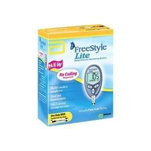FreeStyle Lite Blood Glucose Monitoring System With 10 Strips  