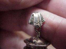 VINTAGE Sterling Silver HANDCRAFTED GRANDMOTHERS BELL Pendant Charm 