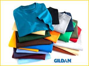   Gildan Heavy Cotton Plain Color T Shirt S XL Lot Wholesale Bulk  