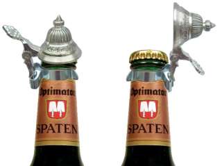 Bottle Pewter Beer Stein Lid  