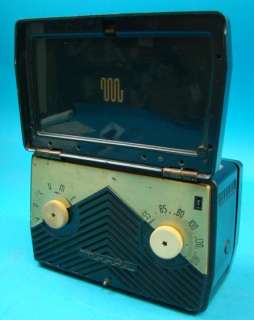 Motorola 5M1U AC/DC Portable Radio Green Metal Case P+R  