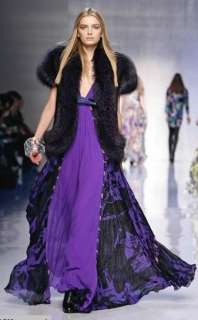 10000 EMILIO PUCCI RUNWAY  FABULOUS CRYSTAL Silk Gown Dress EU 42 US 