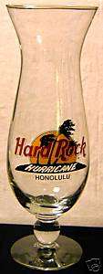 Hard Rock Cafe Hurricane Glass Honolulu  