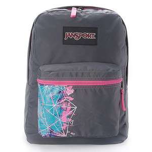 Jansport SUPER FX Backpack Gray / Pink / Spark JS 43517J8ZK  