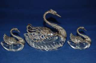 THESE EXCEPTIONALLY BEAUTIFUL GERMAN SOLID 835 SILVER AND CRYSTAL 