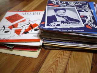 Vtg 40s 50s Large Lot of Broadway Classical Sheet Music  
