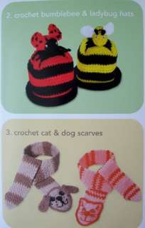 PETTING ZOO, Crochet & Knit Pattern Booklet, NEW, Kids Hats, Mittens 