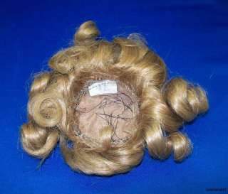 Circum Vintage Antique German French Bisque Head Doll Wig Blonde 