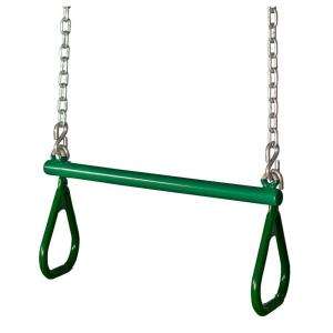   21 In. Trapeze Bar With Rings in Green 04 4311 