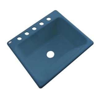    In Acrylic 25x22x12 5 Hole Single Bowl Utility Sink in Rhapsody Blue