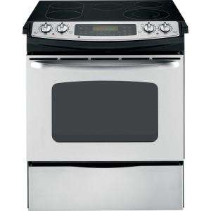 GE CleanDesign 30 in. Self Cleaning Slide In Electric Convection Range 