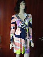 100%auth Emilio Pucci Wrap Dress size 40 / 6 brand new  