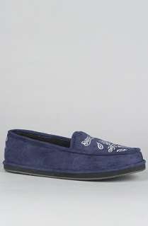 Snooper Market The Snoop Velvet House Shoes in NavyExclusive 