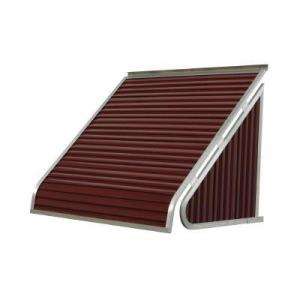   Awnings 3500 Series 42 in. x 20 in. Aluminum Window Awning in Burgundy