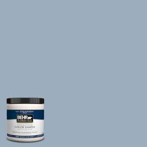 BEHR Premium Plus 8 oz. Russian Blue Interior/Exterior Paint Tester 