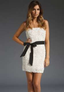 MM COUTURE BY MISS ME Strapless Rose Bud Dress in Ivory at Revolve 