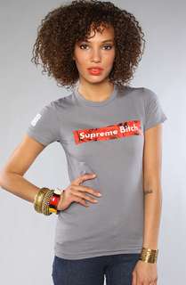 Married to the Mob The Queen B Tee in Slate  Karmaloop   Global 