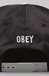 Obey The Avast Snapback Cap in Black Grey  Karmaloop   Global 