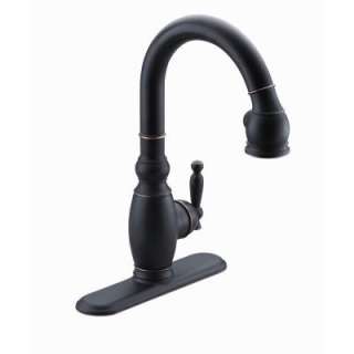   Pull Down Sprayer Secondary Kitchen Sink Faucet in Oil Rubbed Bronze
