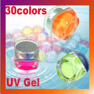 30 x Mix Colors Glitter UV Builder Gel Nail Art New  
