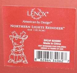 Lenox Northern Lights Reindeer Figurine *NIB*  