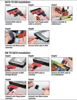 Ultra SATA to IDE and IDE to SATA Adapter Item#  ULT40322 