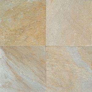 Daltile 12 in. x 12 in. Golden Sun Slate Floor and Wall Tile 