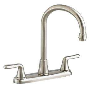 American Standard Colony Soft 2 Handle Kitchen Faucet in Satin Nickel 