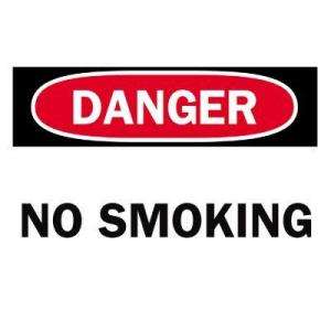   In. X 14 In. Aluminum Danger No Smoking Sign 42654 