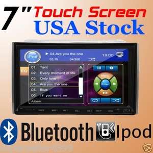   In Dash Car Stereo DVD Player Ipod RDS BT FM USB TV 2 Din Touch Screen