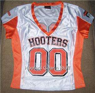 BRAND NEW HOOTERS WHITE 00 NEW STYLE UNIFORM JERSEY 100% AUTHENTIC 