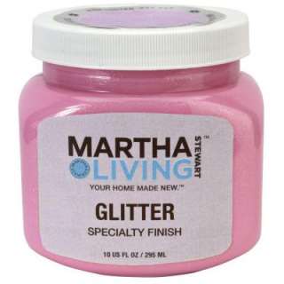   Living 10 oz. Pink Luster Glitter Paint HD23 73 