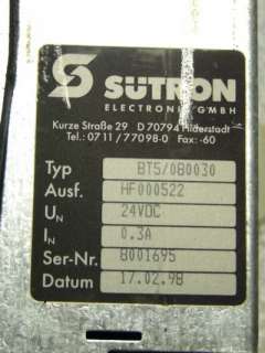 Sütron BT5/080030 Panel OP HF000522 Profibus   DP  