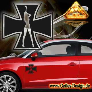 Eisernes Kreuz Iron Cross Sexy Aufkleber Audi BMW VW  