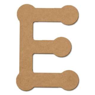Design Craft MIllworks 8 In. MDF Bubble Letter (E) 47256 at The Home 