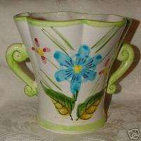 RELPO 1950s Japan Majolica Handled Vase #M6705 L@@K  