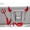 3D Chrom Auto Aufkleber Teufel Emblem VW Mercedes Opel BMW  